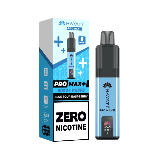 Blue Sour Raspberry Hayati Pro Max Plus 6000 Prefilled Pod Kit Zero Nicotine